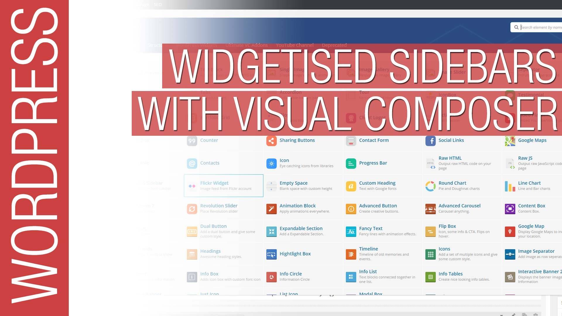 Widgetised Sidebars with Visual Composer