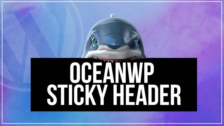 OceanWP Sticky Headers